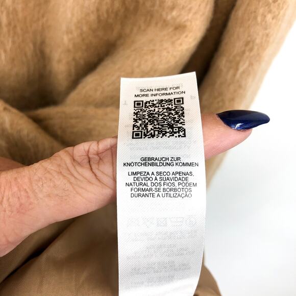 TOPSHOP Women's Brushed Shacket Size 2 Tan Camel Belted Long Sleeve NWT - Picture 13 of 13